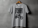 Freedom Is Riding a Bicycle | Chopper Cruiser T-Shirt thumbnail 3