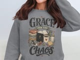 Grace For The Chaos Other, Christian New Mom Gift, Faith Baby Shower, Cozy Parenthood Design, Distressed Scripture Art thumbnail 13