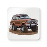 Grand Wagoneer Corkwood Coaster Set, The Waggy, Woody, Car Coasters, Fun Home Decor, Petralla Shop, Cars Section thumbnail 4
