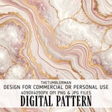 Rose Gold Agate Tumbler Design, Digital Paper, Watercolor Flower Backgrounds, Floral Junk Journal Pages, Printable Tumbler PNG, Scrapbooking thumbnail 13