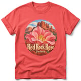 Red Rock Rose ~ Comfort Colors Premium Tee thumbnail 3