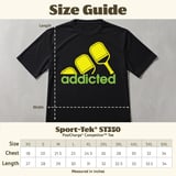 Pickleball Sport-Tek Performance Tee, addicted, Moisture-Wicking Athletic Court Apparel thumbnail 11