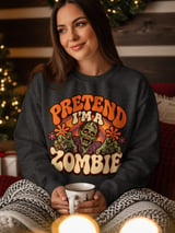 Pretend I'm A Zombie Tee thumbnail 11