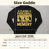 Pickleball Sport-Tek Performance Hood, Playing Pickleball Improves Memory What's The Score, Lightweight Hoodie thumbnail 8