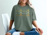 Pickleball Comfort Colors Shirt, Heartbeat Pulse Graphic, Vintage Graphic Tee thumbnail 6