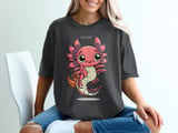Cancer Zodiac Axolotl Graphic Tee thumbnail 1