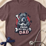 Proud Pit Bull Dad Tee | Pit Bull Dad Shirt | Pittie Dad Gift | Dog Dad Apparel thumbnail 13