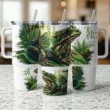 Frog Tumbler Wrap Design, 40oz Tumbler Wrap PNG, Nature Frog Sublimation Design, Digital Download for Tumbler thumbnail 11