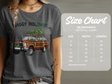 Waggy Holidays T-Shirt, Christmas Tree Car Shirt, Festive wagoneer Tee, Holiday Vehicle Apparel, Gift for Car Lovers, Christmas TShirt thumbnail 2