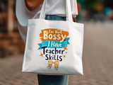 Teacher Skills Digital, I'm Not Bossy Funny Svg Png, Teacher Appreciation Clipart, Teacher Gift Digital Download, School Design Digital PNG thumbnail 3