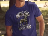 Adopt The Underdog Rescue Dog Club T-Shirt, Vintage Dog Lover Gift, Pet Adoption Graphic Tee, Dog Mom Dad Shirt thumbnail 3