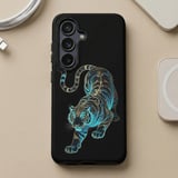 Glowing Blue Tiger MagSafe® Phone Case thumbnail 7