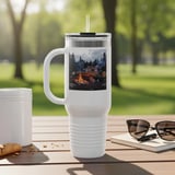 Grand Wagoneer Tumbler, The Waggy Camping Scene, Car Lover Gift, Classic SUV, Woodgrain Design, Automotive Art Tumbler thumbnail 4