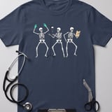 Dancing Skeleton Nurse Tee thumbnail 3