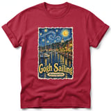 Gogh Sailing ~ Comfort Colors Premium Tee thumbnail 1