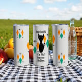 Retro Mid Century Modern Cat Design, I'm Not Old I'm Mid Century Modern Graphic, Vintage Inspired T-Shirt, Fun Cat Quote Tumbler thumbnail 7