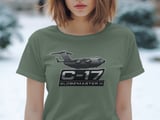 C-17 Globemaster III T-Shirt, Military Aircraft Tee, Aviation Enthusiast Gift, Air Force Veteran Apparel, Pilot Gift for Him thumbnail 7