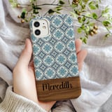 Blue Floral Tile Digital Art thumbnail 3