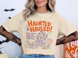 "Haunted & Hauled" Festive T-Shirt thumbnail 1