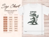Funny Later Alligator T-Shirt | Retro Vintage Cartoon Crocodile Graphic Tee | Sarcastic Humor Animal Lover Gift thumbnail 7