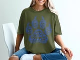 Music Notes Lion Paw Print Graphic T-Shirt thumbnail 2