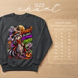 Randy the Raccoon Spooky Halloween Sweatshirt thumbnail 14