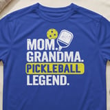 Pickleball Sport-Tek Performance Tee, Mom Grandma Pickleball Legend Graphic, Dinkeries Active Open Play Court Apparel thumbnail 7