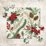 Christmas Poinsettia Tumbler Design, Digital Download, Watercolor Floral Junk Journal Pages, Holiday Scrapbooking Paper, Digital Tumbler PNG thumbnail 12
