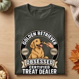 Golden Retriever Treat Dealer Tee thumbnail 4