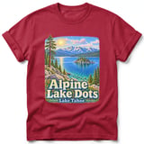 Alpine Lake Dots ~ Comfort Colors Premium Tee thumbnail 2
