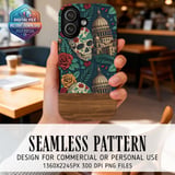 Floral Sugar Skull Digital Download thumbnail 2