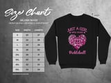 Pickleball Gildan Crewneck Sweatshirt, Just A Girl Who Loves Pickleball, Court Warm Up thumbnail 11