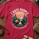 Hate People Love Camping T-Shirt thumbnail 4