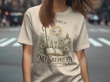 The Lord Is My Shepherd Psalm 23 T-Shirt, Christian Faith Apparel, Lamb of God Religious Verse Tee, Inspirational Gift for Her thumbnail 1