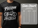 Freedom Is Riding a Bicycle | Stretch Cruiser T-Shirt thumbnail 15