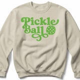 Pickleball Gildan Crewneck Sweatshirt, Pickle Ball, Court Warm Up thumbnail 6