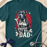 Proud Pit Bull Dad Tee | Pit Bull Dad Shirt | Pittie Dad Gift | Dog Dad Apparel thumbnail 16