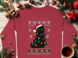 Festive Black Cat Holiday Sweatshirt thumbnail 7