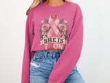 She Is Strong Pink Ribbon Tee thumbnail 6