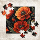 Orange Poppy Tumbler Design, Floral Digital Paper, Watercolor Flower Background, Junk Journal Pages, Printable Tumbler png, Scrapbooking thumbnail 12