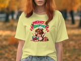 Merry and Bright Dachshund Tee thumbnail 6