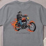 Road Reaper "Full Throttle" Vintage Biker T-Shirt thumbnail 7