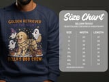 Cute Golden Retriever Halloween Sweatshirt, Spooky Ghosts and Candy, Dog Lover Fall Apparel, adult and kid size t-shirts thumbnail 7