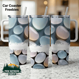 40oz Tumbler Sublimation Wrap, Pastel Pebbles Digital Design, Seamless Distressed Tapered Pattern, Tumbler Template, DIY Tumbler Wrap thumbnail 1