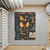 Dragon Blanket, Fantasy Blanket, Mythical Creature Blanket, Dragon Book Blanket, Magical Blanket, Nursery Blanket, Dragon Decor thumbnail 5