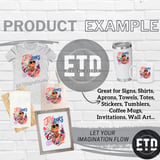 Joy Looks Good On Me PNG Sublimation Design, Confident Woman Digital File, Empowered Lady Curly Hair Graphic Tee & Mug Art thumbnail 6