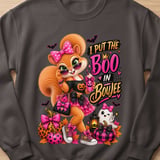 Boo in Boujee Sally the Squirrel Sweatshirt thumbnail 11