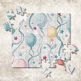 Digital Balloons Pattern, Stars Seamless Repeat File, Party Balloons Digital Bundle, Celebration Paper Design, Scrapbooking Pattern, Digital thumbnail 7