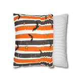 Halloween Bat Brush Stroke Pillows & Pillow Cases, Spooky Home Decor Table Runner, Goth Fall Gift Idea thumbnail 9