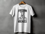 Freedom Is Riding a Bicycle | Tall Bike T-Shirt thumbnail 14